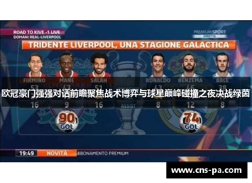 欧冠豪门强强对话前瞻聚焦战术博弈与球星巅峰碰撞之夜决战绿茵